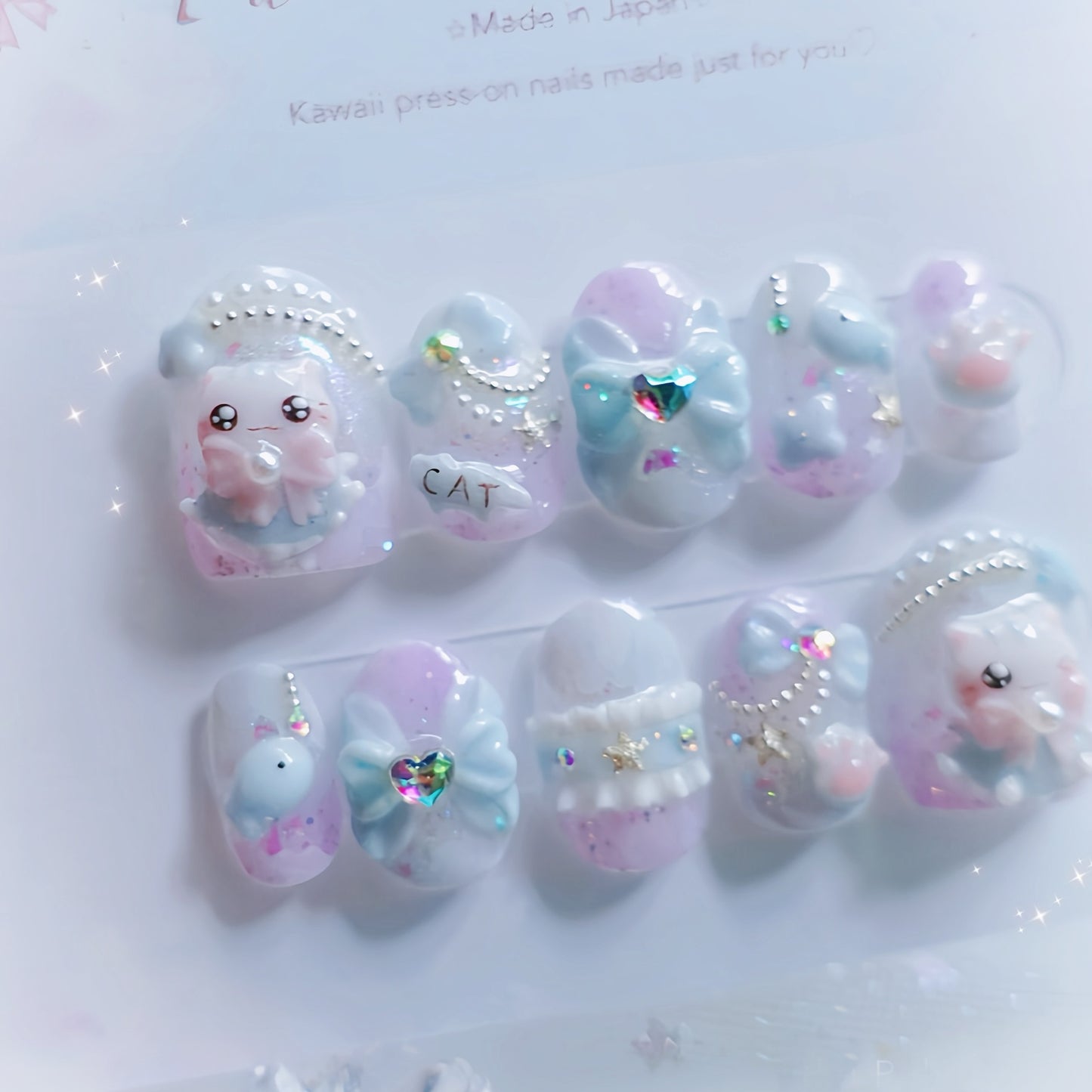 Yumekawa Kitty Nails🐈☁️