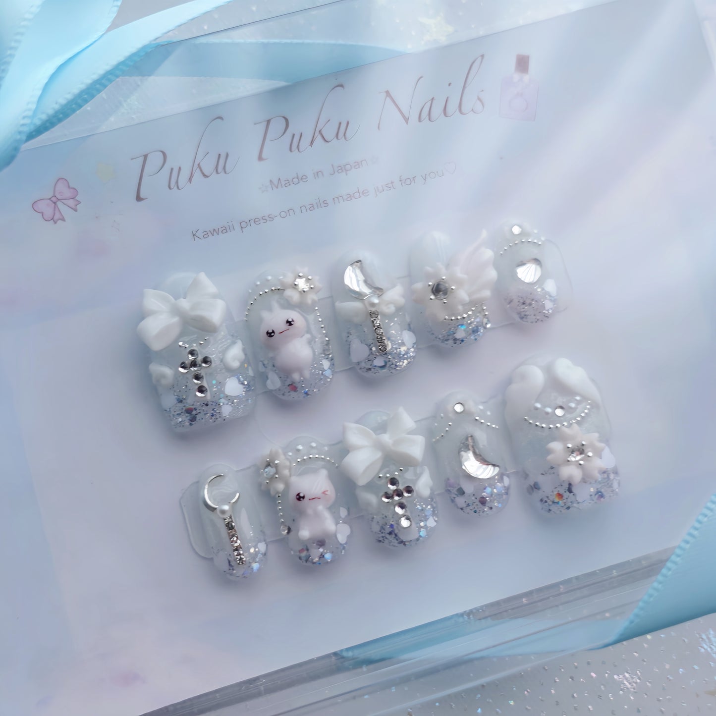 Angel Twinkle Veil Nails