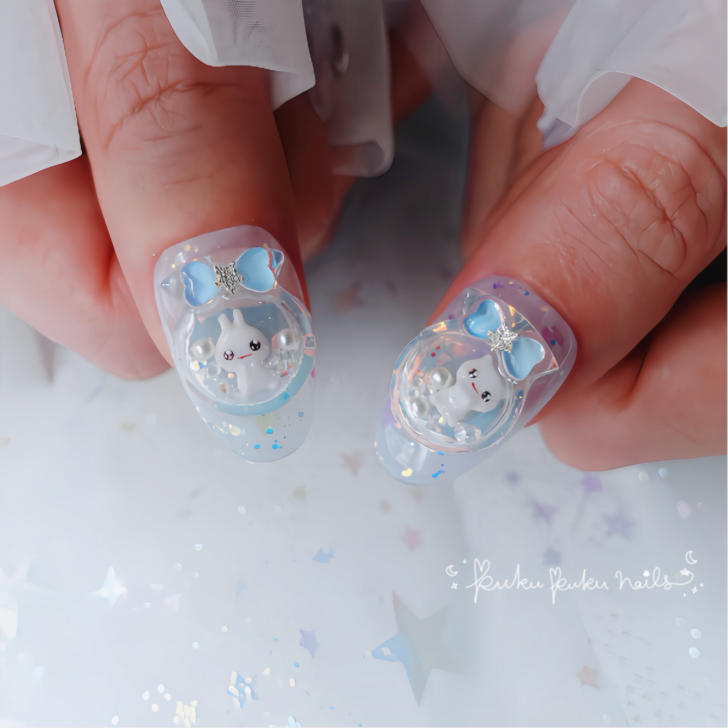 Aurora Snow Globe Magical Nails