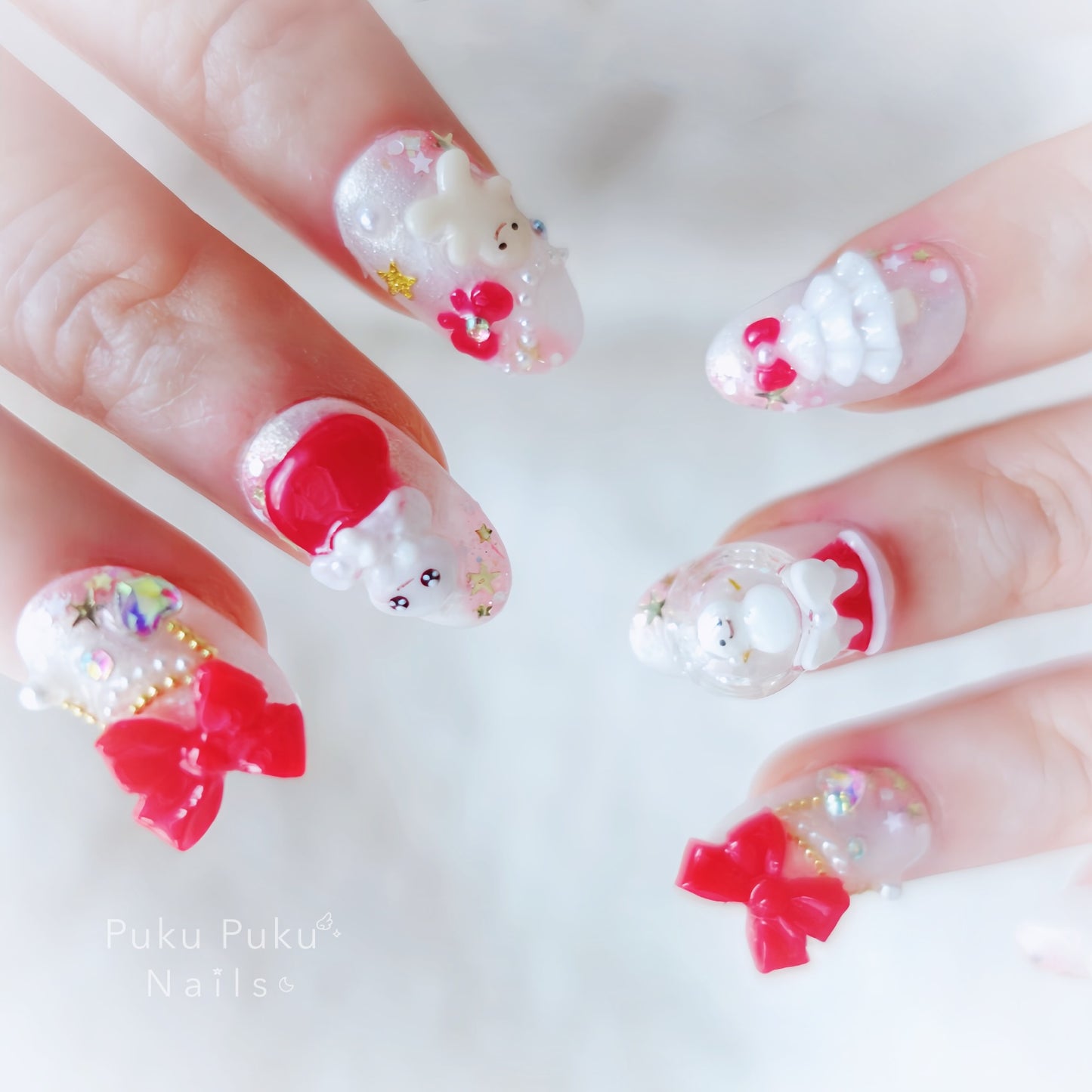 Kawaii Holiday Nails🎄