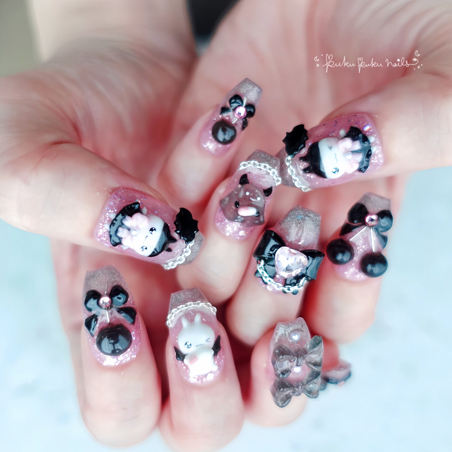 Poisoned Kawaii Cherry Nails
