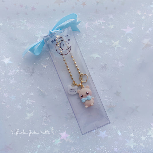 Puku-kuma Teddy Figure☆Blue