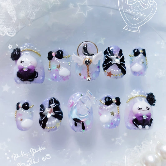 Magical Night Sky Nails