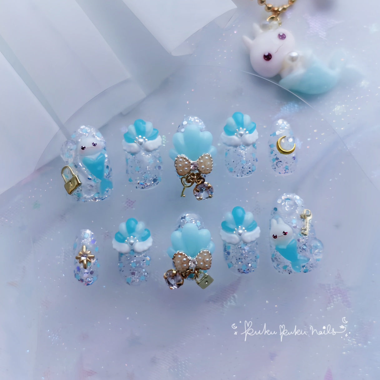 Summer Limited Design ☆ Mermaid Princess Nails