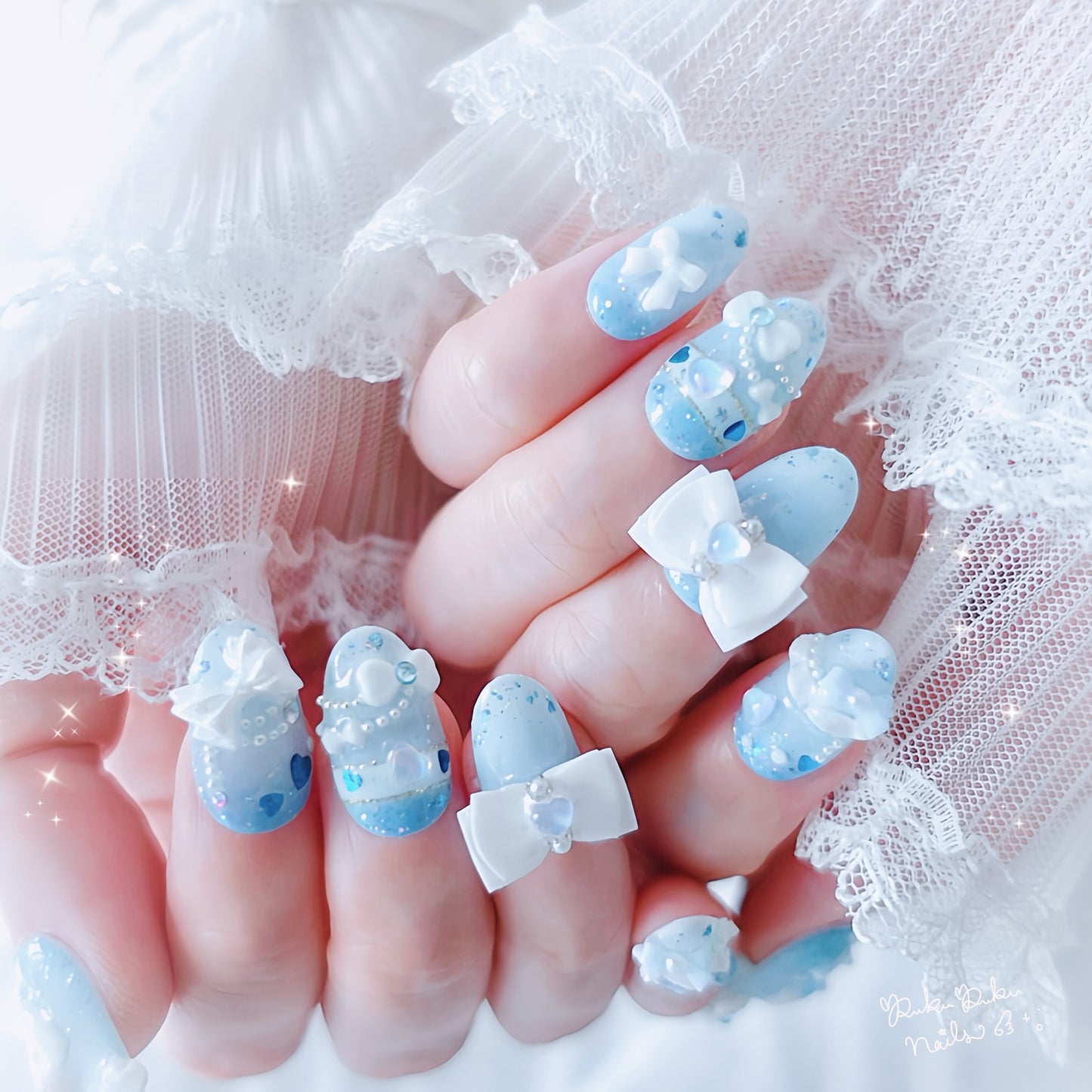 Blueberry Cheese Cake Nails🫐✨