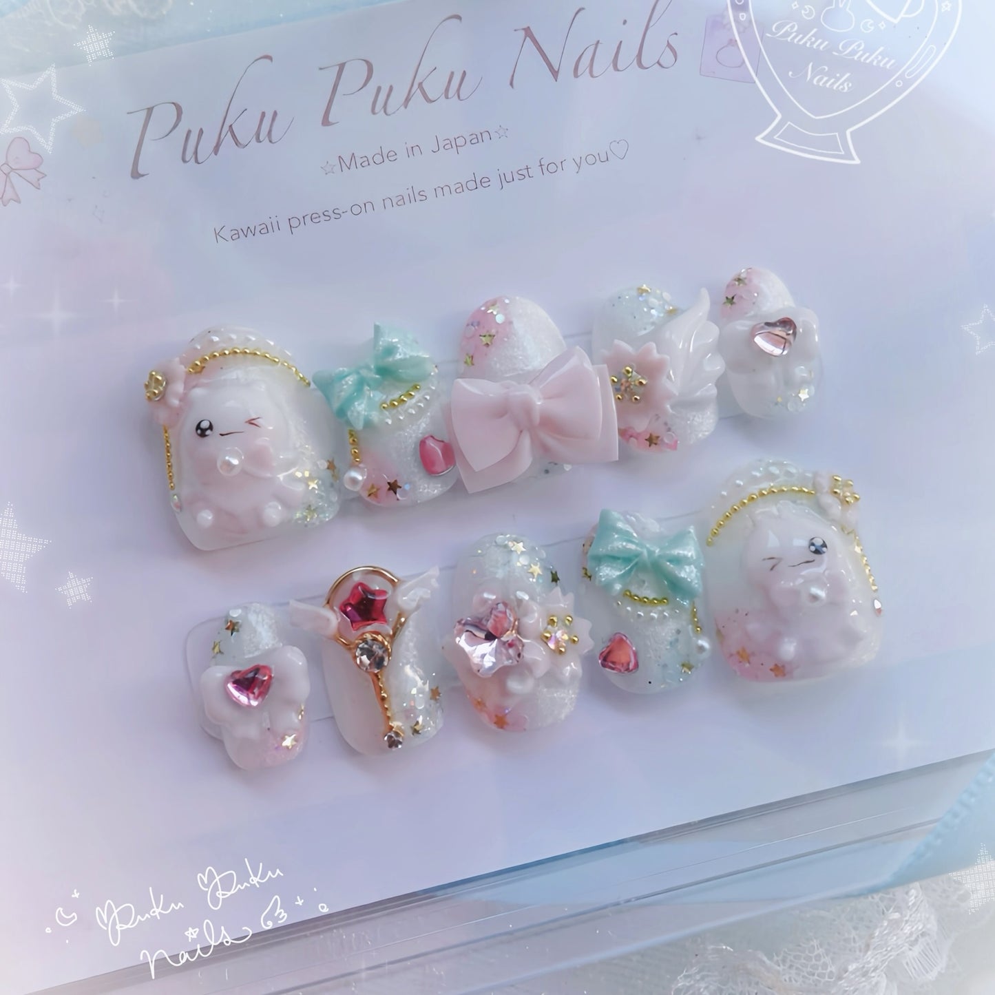 Sakura Magical Girl Nails