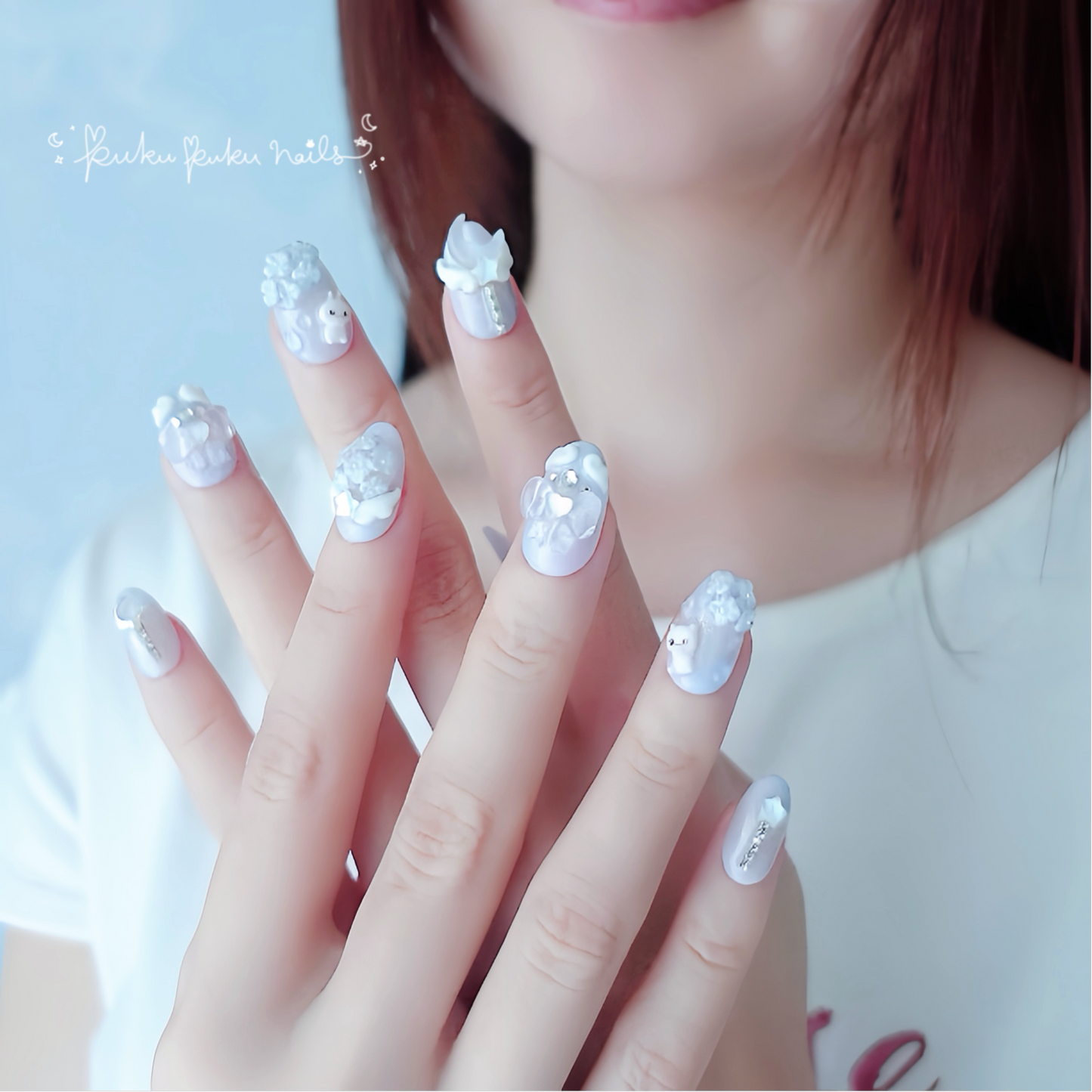 ⭐︎June Limited Design⭐︎ Magical Hydrangea Nails