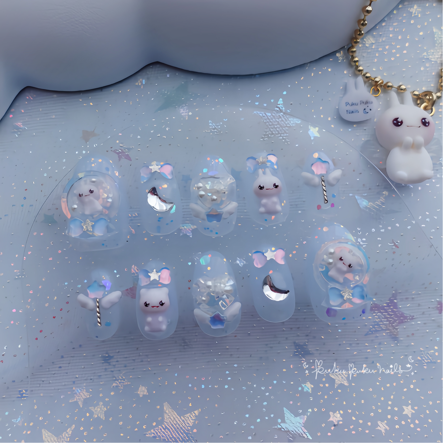 Aurora Snow Globe Magical Nails