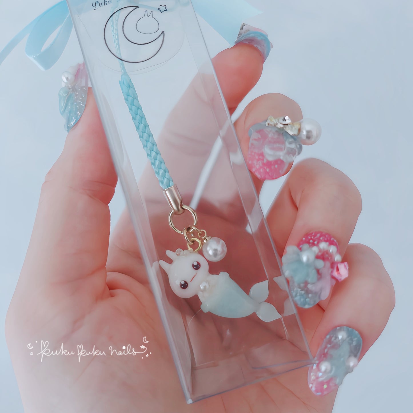☆Summer Limited Design☆ Mini Puku-usa Mermaid Strap