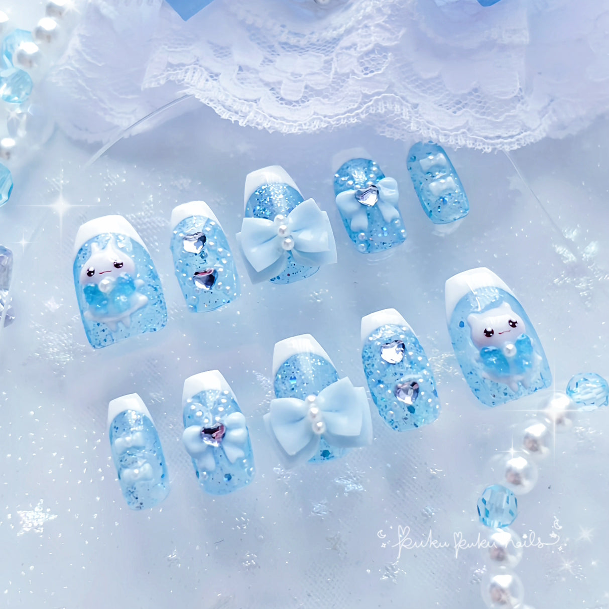 Mizu-iro Princess Nails