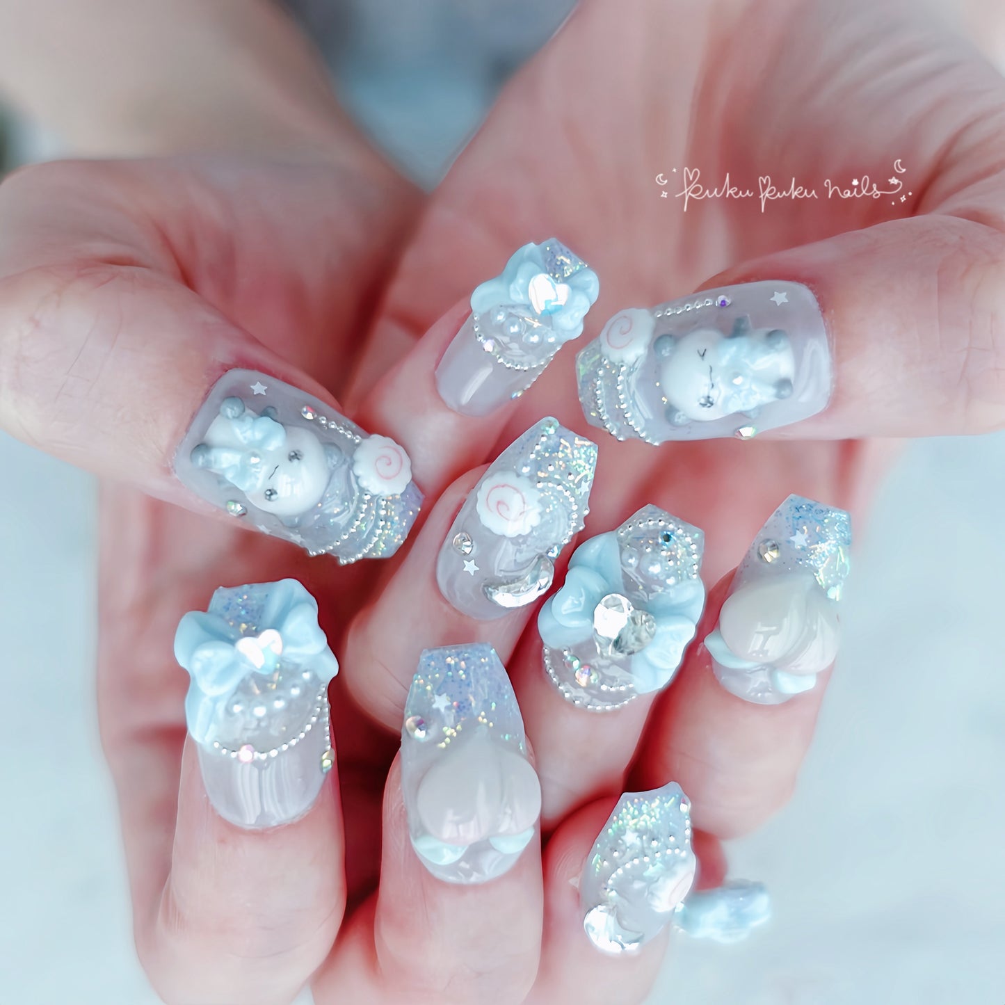 Kawaii Dim Sum Nails